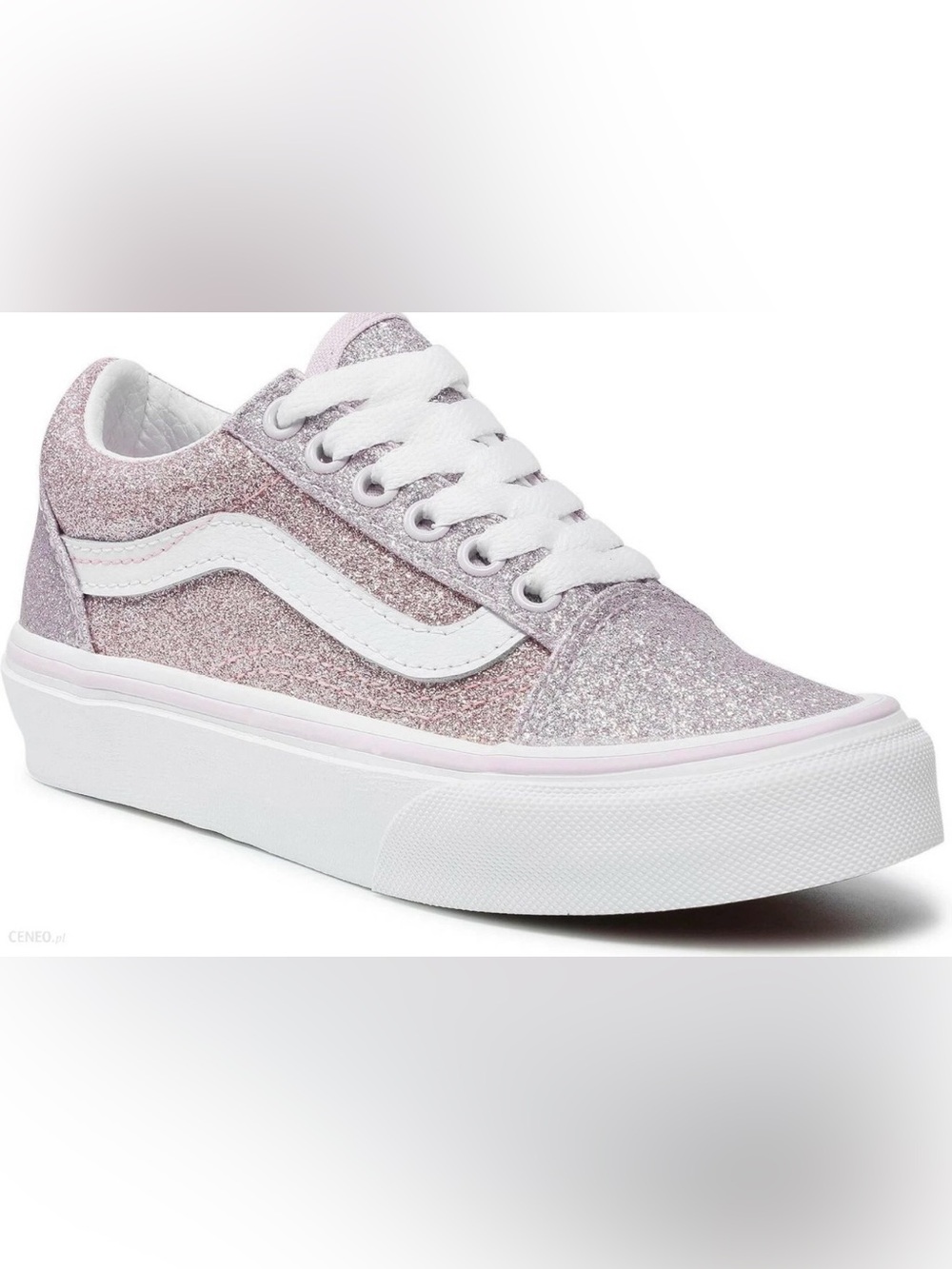 Vans two tone pink glitter vans